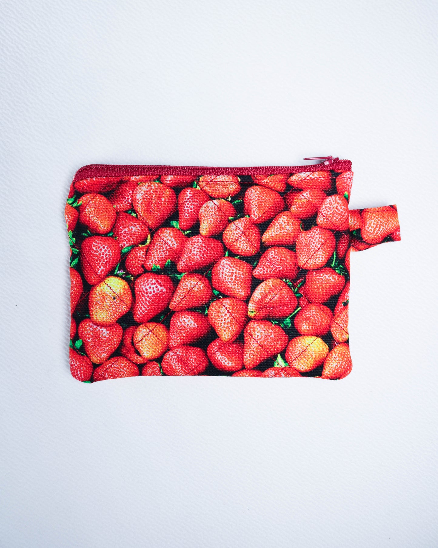 Purse in strawberry print
