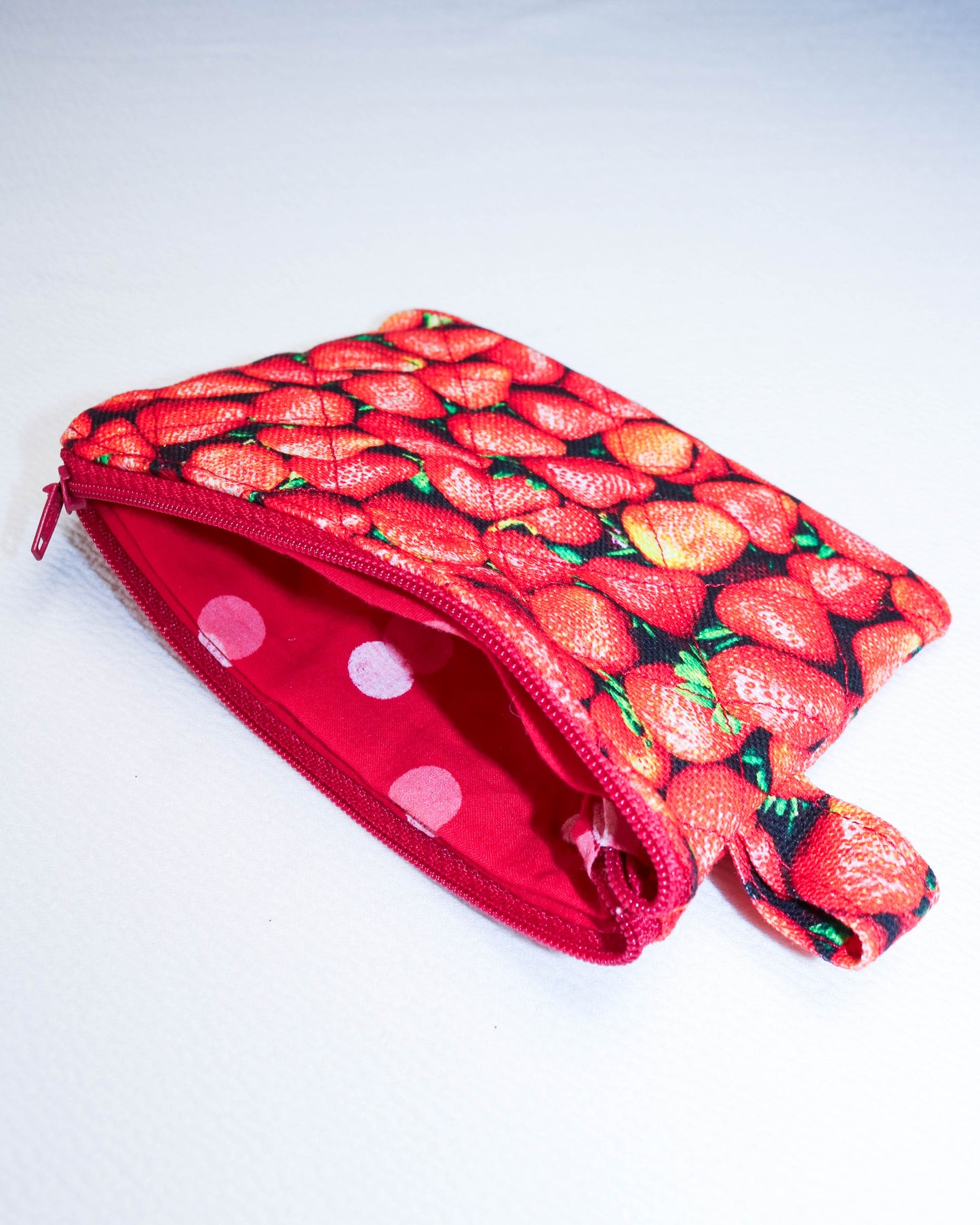 Purse in strawberry print