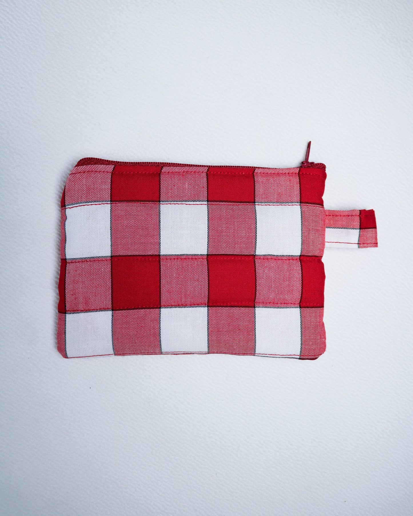 Purse in red gingham