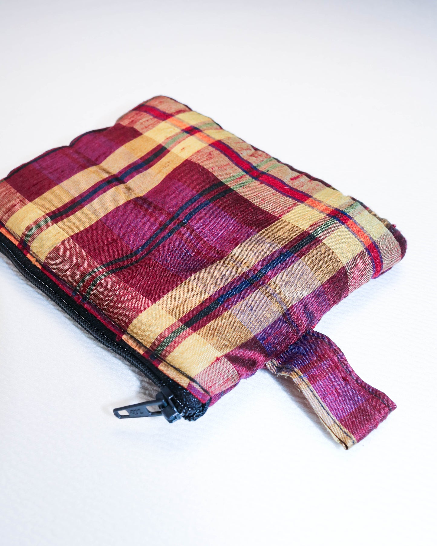 Purse in tartan taffeta