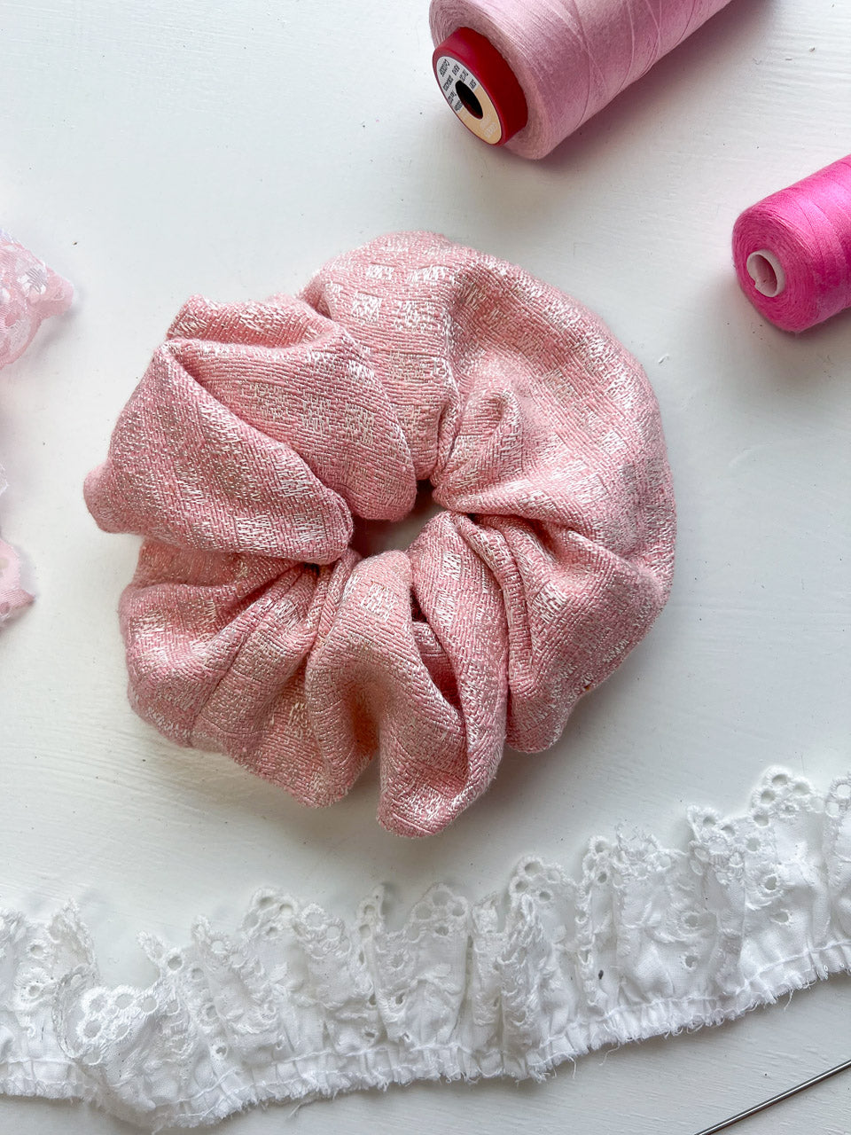 Pink Oversize Scrunchie