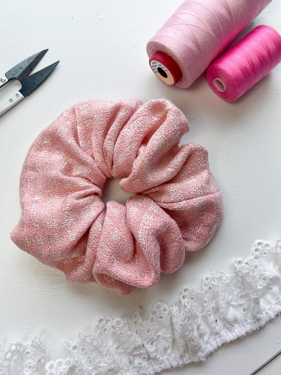 Pink Oversize Scrunchie