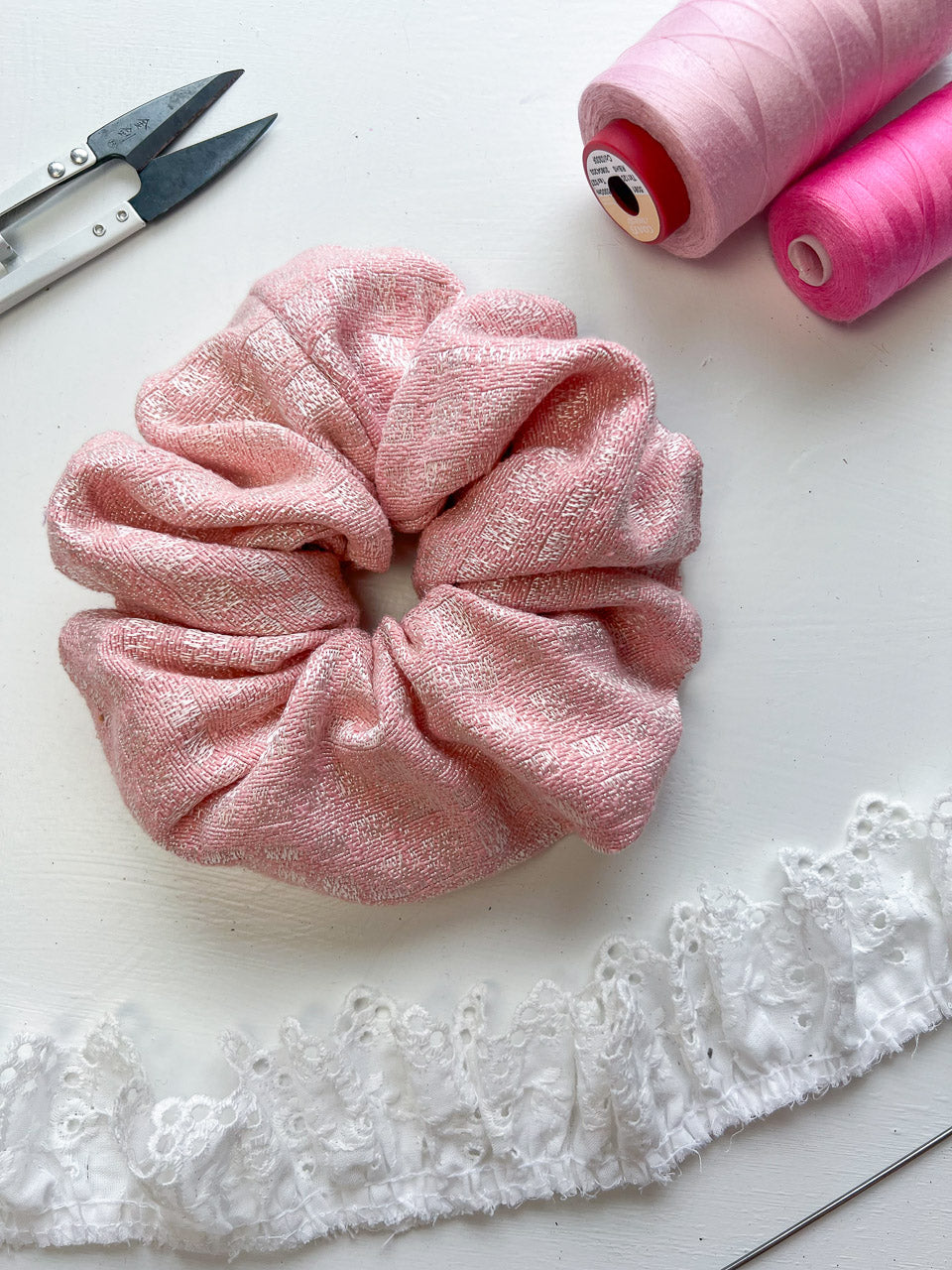 Pink Oversize Scrunchie