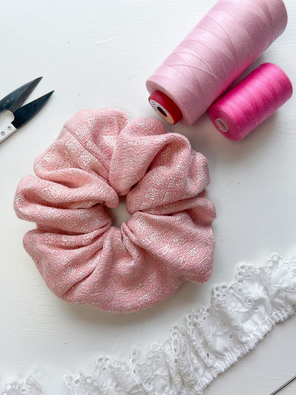 Pink Oversize Scrunchie