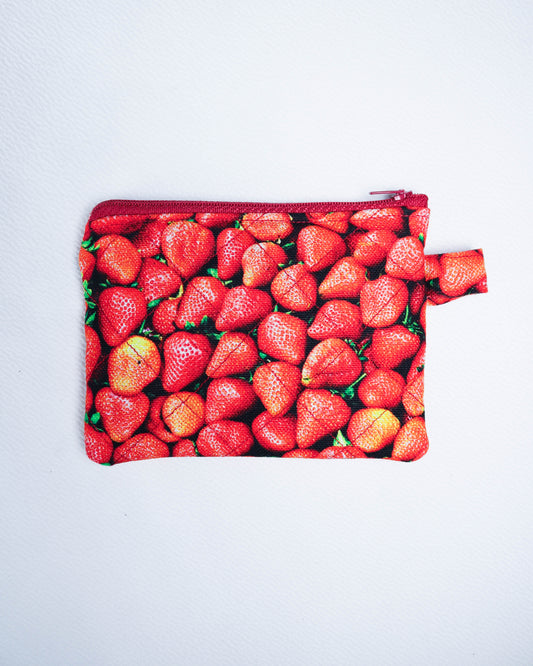 Purse in strawberry print