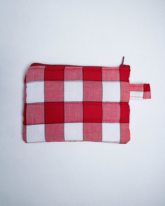 Purse in red gingham
