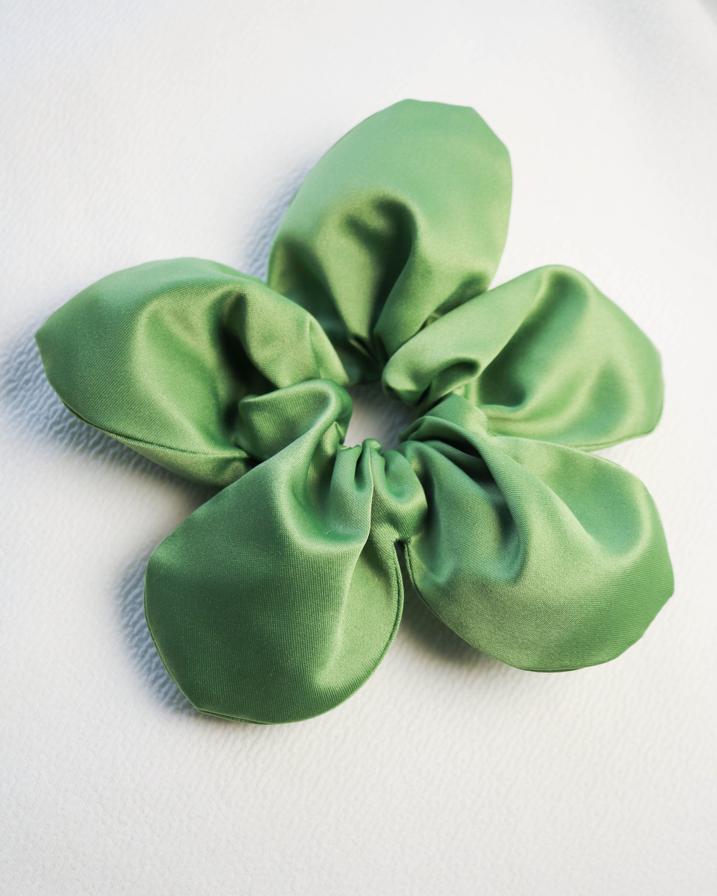 Flower Scrunchie in Satin