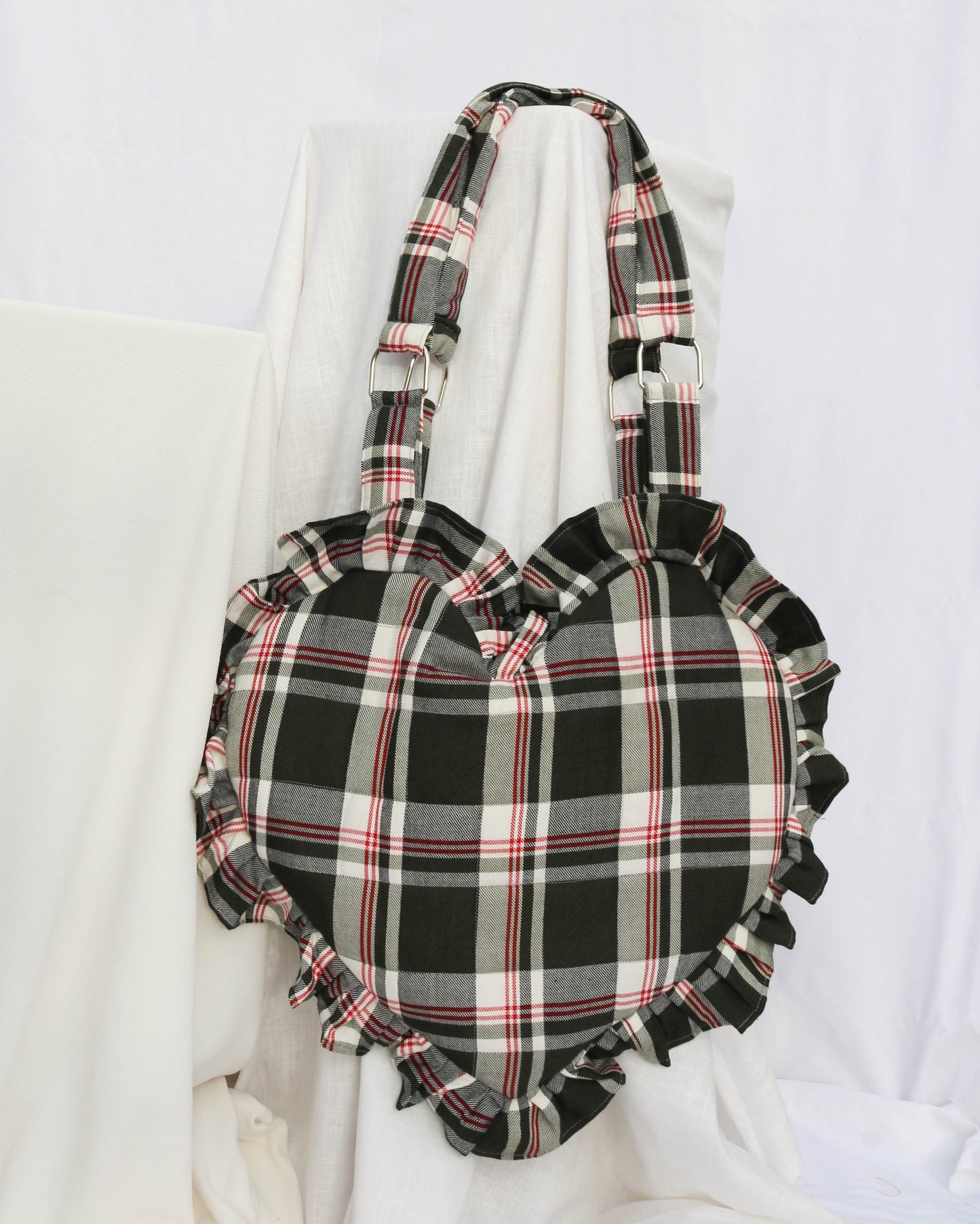 Lottie bag in grey tartan