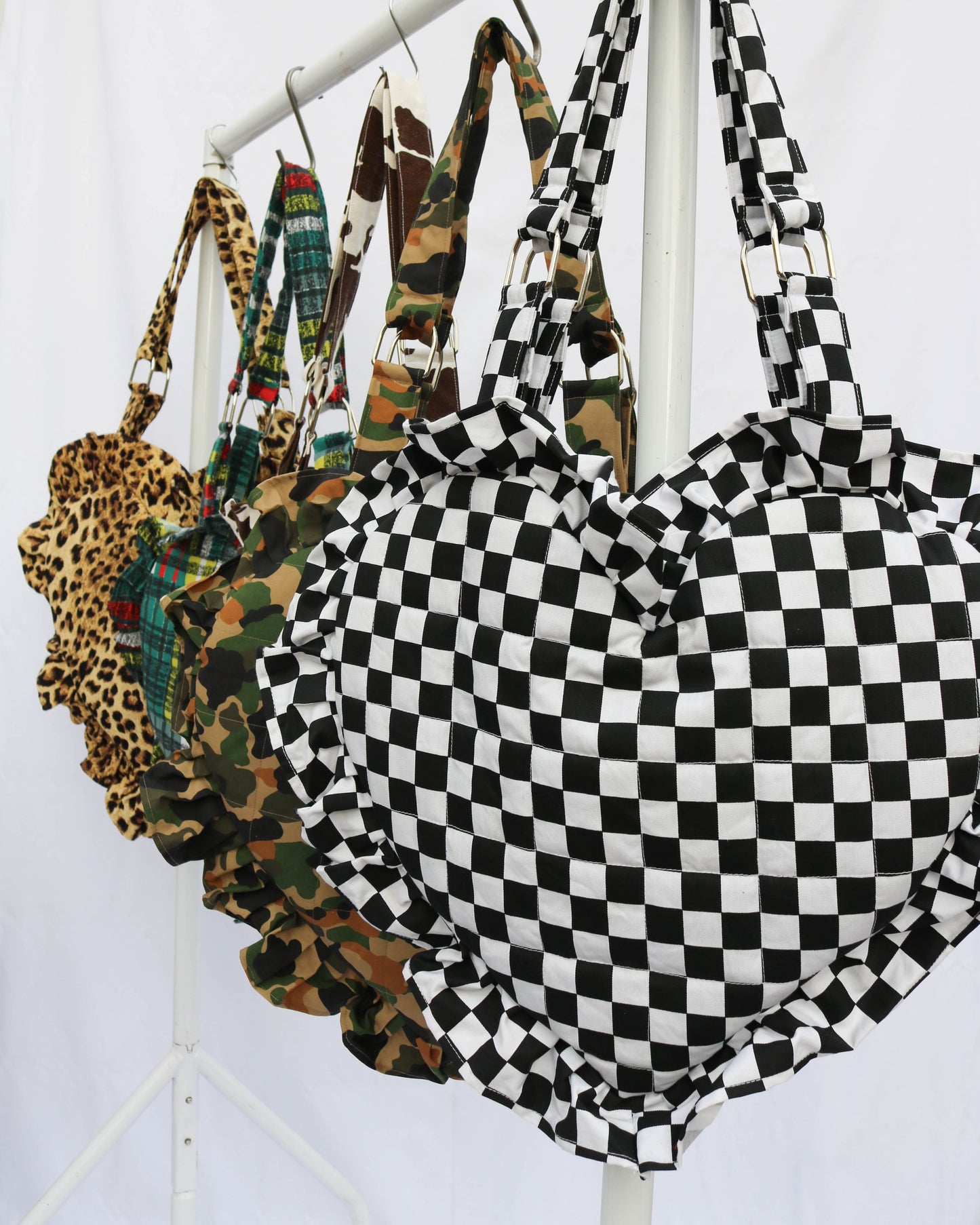 Lottie bag in Checkerboard print